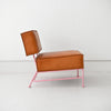 Saddle Leather Boxy Chair