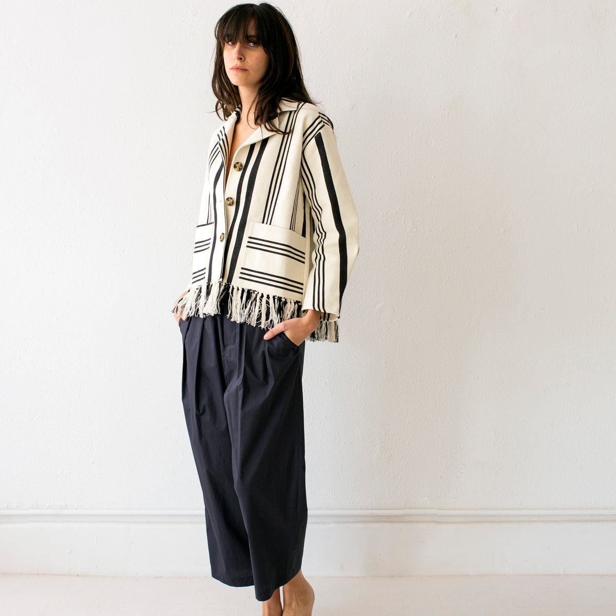 Proche X Garza Marfa, Fringe Hem Jacket