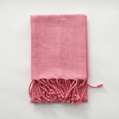Linen + Cotton Hand Towel - Rosa