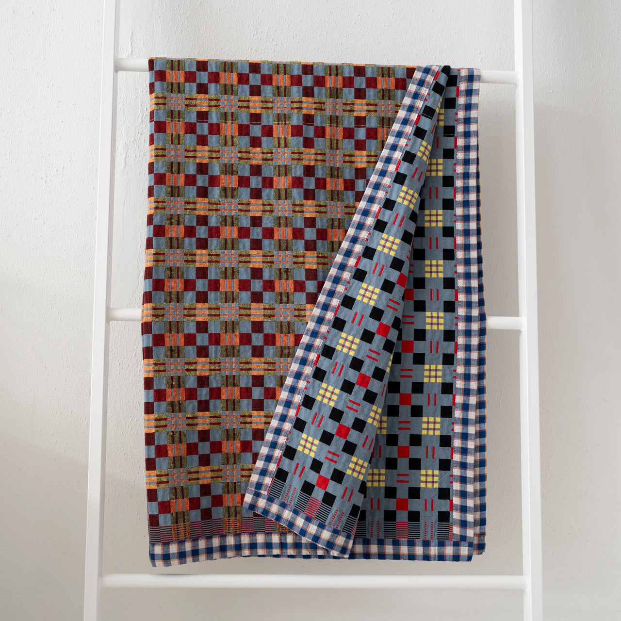 Gregory Parkinson Assamese Blanket: Frosted Petal Flower