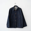 Proche Denim Barn Jacket with Removable Boucle Scarf