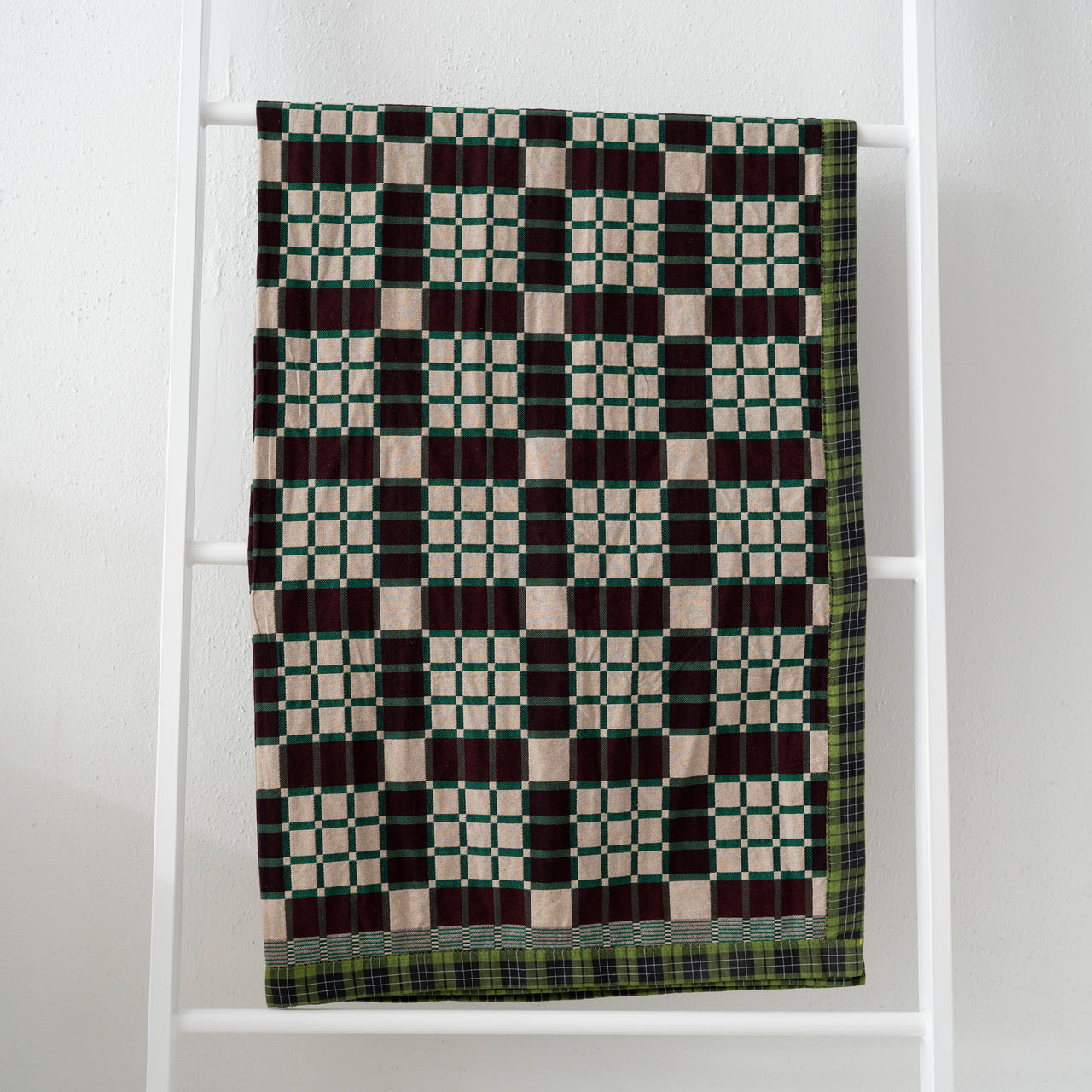 Gregory Parkinson Assamese Blanket: Cacao Wheat Grass