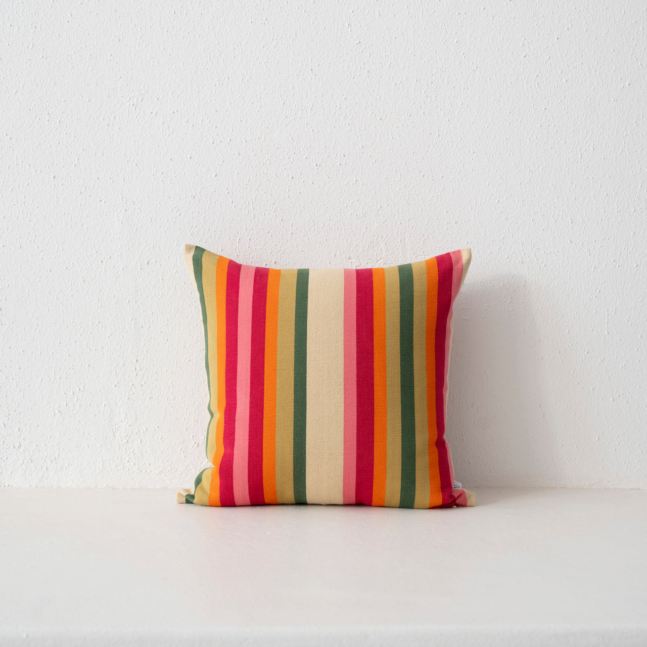 Garza Marfa Cotton 18" x 18" Pillow: Sage Rosa