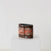 Jo Ann Williams Small Oval Textured Vessel: Chocolate + Orange