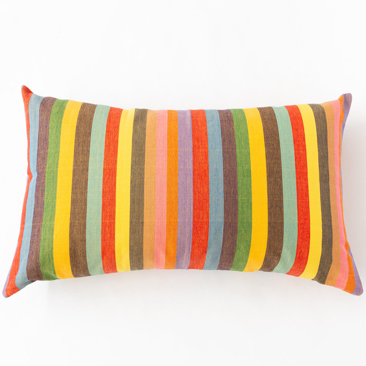 Garza Marfa Cotton 22" x 36" Pillow: Fiesta Stripe