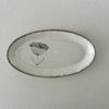 Spako Single Floral Oval Tray in Ink