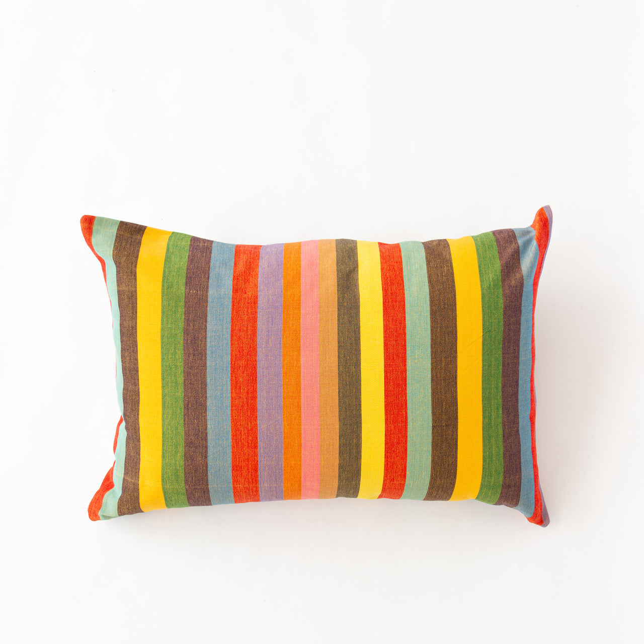 Garza Marfa Cotton 20" x 28" Bolster: Fiesta Stripe