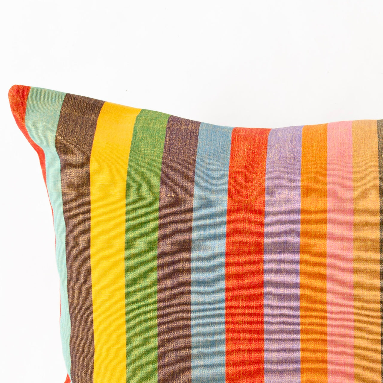 Garza Marfa Cotton 20" x 28" Bolster: Fiesta Stripe