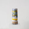 Jo Ann Williams Tall Transfer Vase: Blue, Yellow + Orange