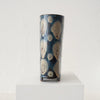 Jo Ann Williams Footed Polka Dot Vase - White and Brown Petal