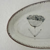 Spako Single Floral Oval Tray in Ink