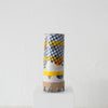 Jo Ann Williams Tall Transfer Vase: Blue, Yellow + Orange