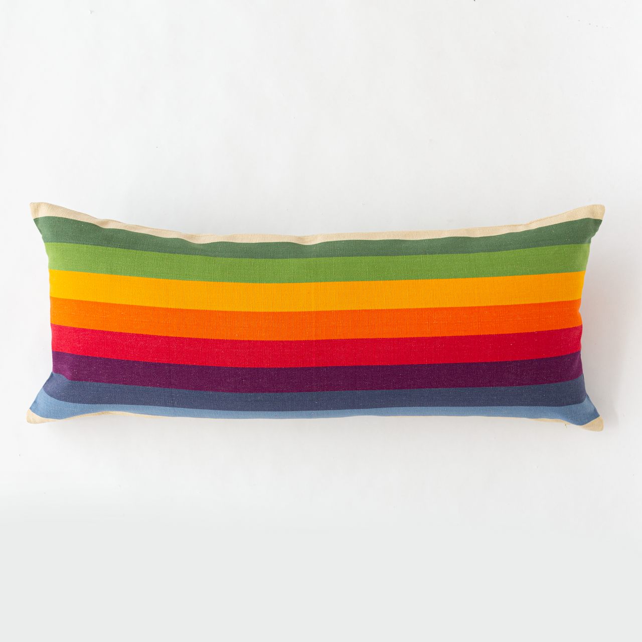 Garza Marfa Bolster Pillow - 14" x 34": Spectrum Stripe