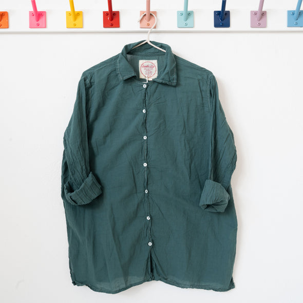 Auntie Oti Button Shirt: Jade