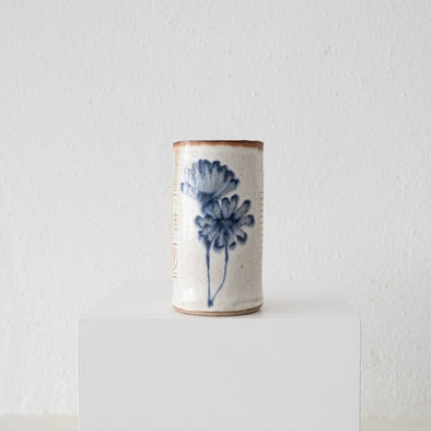 Spako Tall Vase - Dahlias