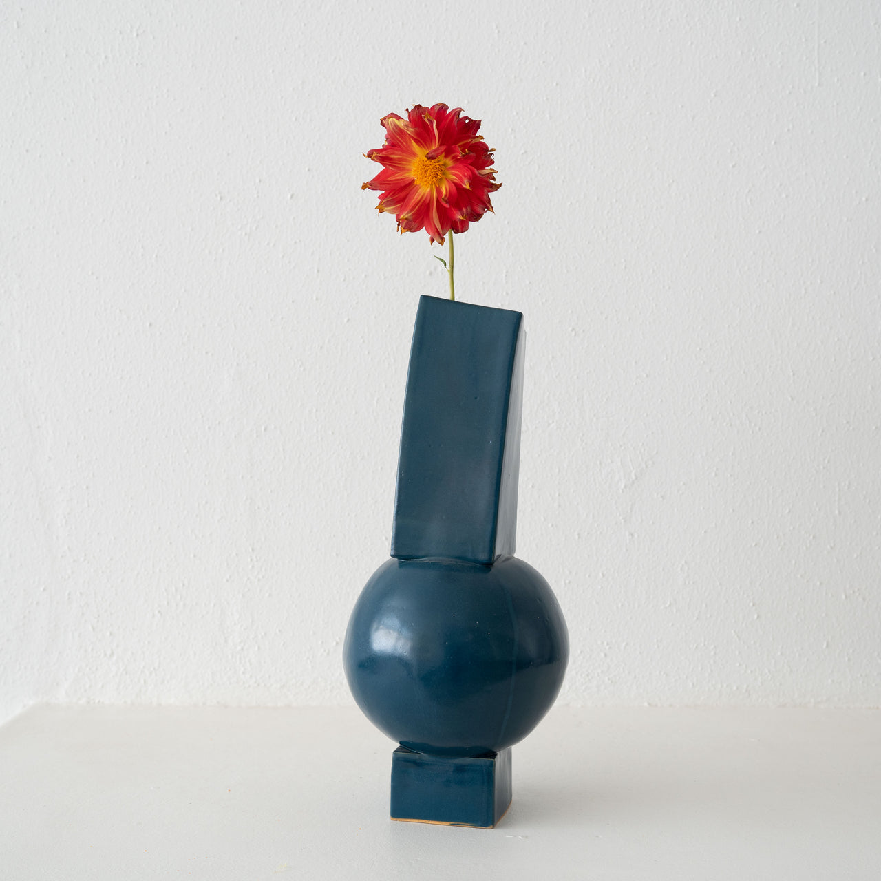 BZIPPY Tube Tall Ball Vase: Almost Teal