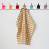 Everyday Handwoven Hand Towel: Mustard + Beige Check