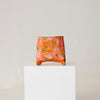 Jo Ann Williams Textured Small Footed Vessel: Orange, Yellow + Cobalt