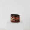 Jo Ann Williams Small Oval Textured Vessel: Chocolate + Orange