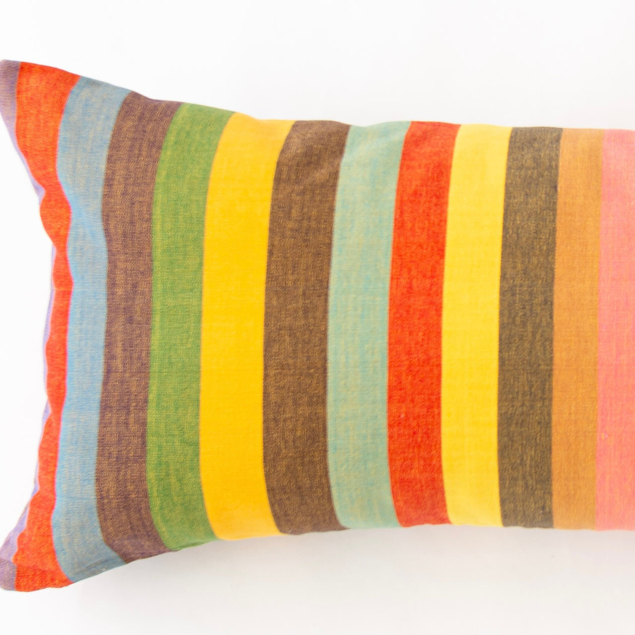 Garza Marfa Cotton 14" x 34" Bolster: Fiesta Stripe