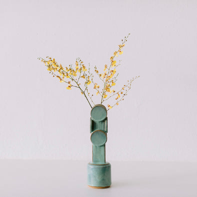 BZIPPY Circle Top LG Vase - Fern