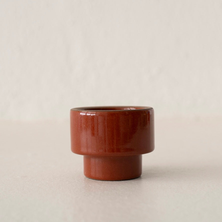 Heath Candleholder - Burnt Red