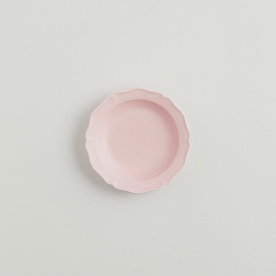 R+D LAB Festone Medium Flat Bowl - Cameo Pink