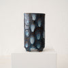 Jo Ann Williams Footed Polka Dot Vase - Blue Shades