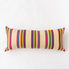 Cranberry Vertical Stripe Pillow, 14"x 34"