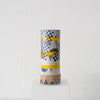 Jo Ann Williams Tall Transfer Vase: Blue, Yellow + Orange