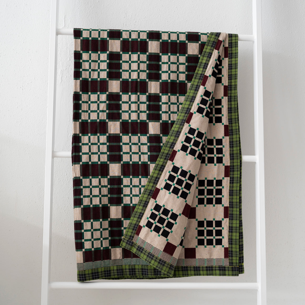 Gregory Parkinson Assamese Blanket: Cacao Wheat Grass