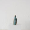 Jo Ann Williams Flat Rabbit + Bird Transfer Bottle / Vase: Tan + Teal