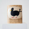Jo Ann Williams Painted Bird Vase: Black Birdie