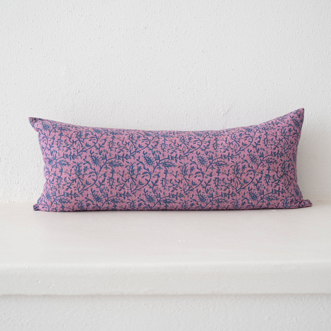 Garza Marfa Linen + Cotton Block Printed Pillows: 14" x 34"