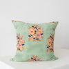 Soil to Studio DIA - 22" X 22" Hand Block-Printed Linen Pillow - Sage