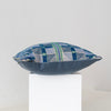 Kissweh Ensaf Pillow: Light Indigo + Emerald