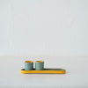 Jo Ann Williams Skull Copita + Tray Set: Sky + Yellow