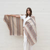 Desert Linen Shawl - Mahogany