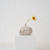Cait Reas Short Capsule Vase - Black and White