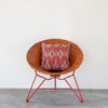 Gregory Parkinson Ikat Pillow - Periwinkle Aperol Square