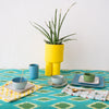 Gregory Parkinson Ikat Table Cloth: Diamond Jade Splendour