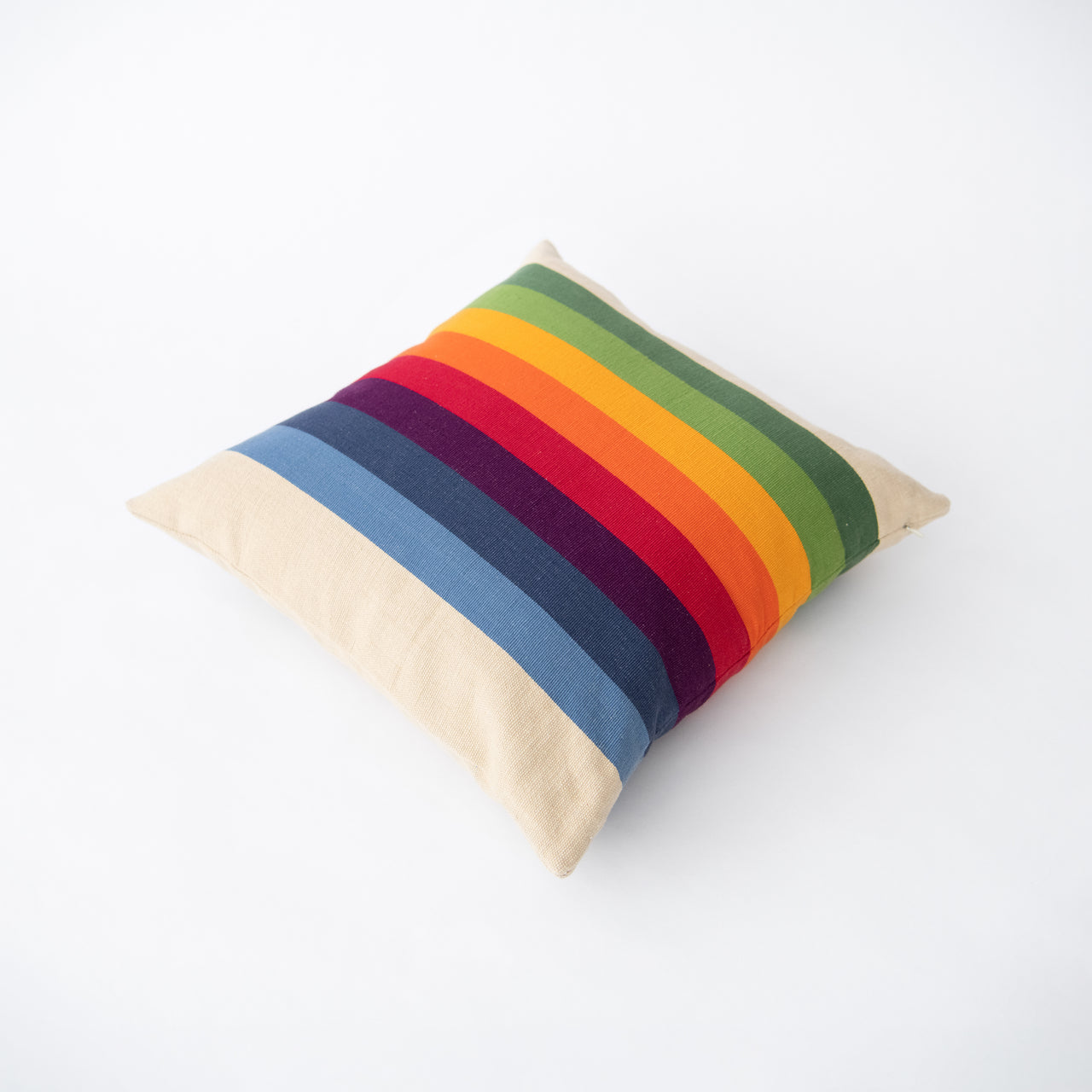Garza Marfa Square Pillow - 18" x 18": Spectrum Stripe