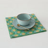 Kesya - Sage Block-Printed Table Napkins - Set Of 4