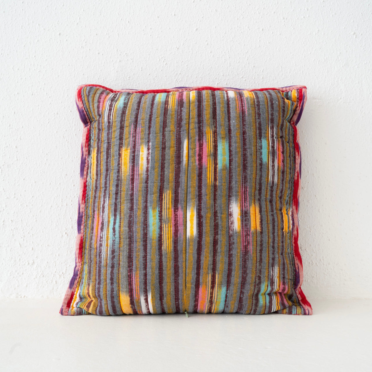 Gregory Parkinson Ikat Pillow - Periwinkle Aperol Square