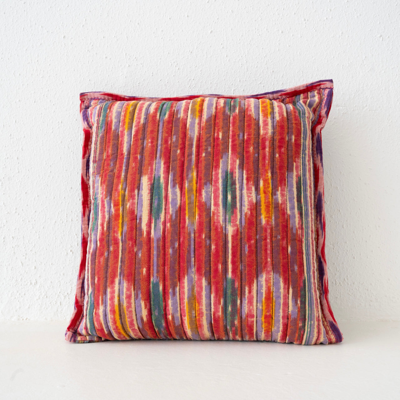 Gregory Parkinson Ikat Pillow - Periwinkle Aperol Square