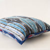 Gregory Parkinson Ikat Pillow - Sky Blue Diamond Slate Square