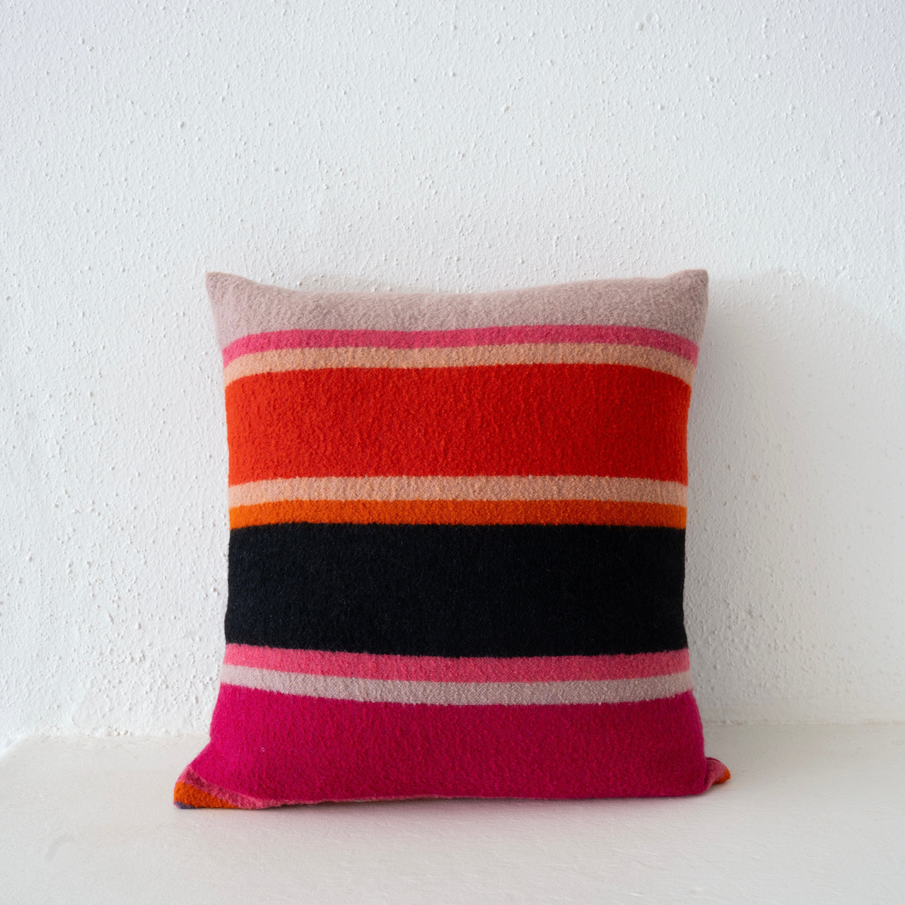 Garza Felted Wool Desert Blanket 16" x 16" Pillow: Purple #1