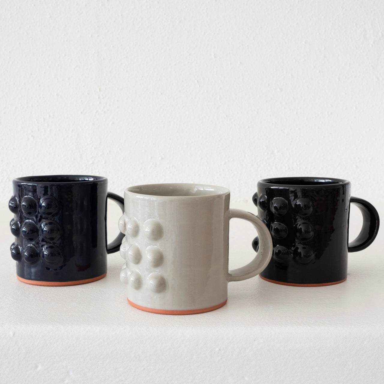 Dina Perlasca Terracotta Mug with 15 Knobs