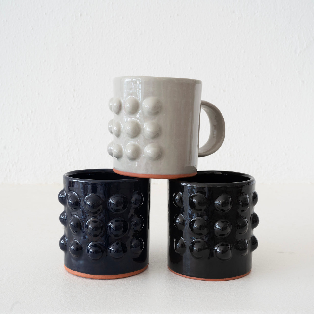 Dina Perlasca Terracotta Mug with 15 Knobs
