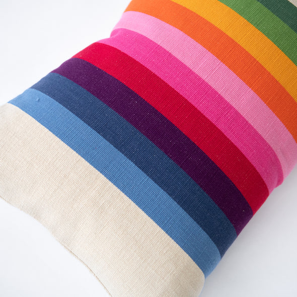 Spectrum Pink Stripe Bolster Pillow - 14" x 20"